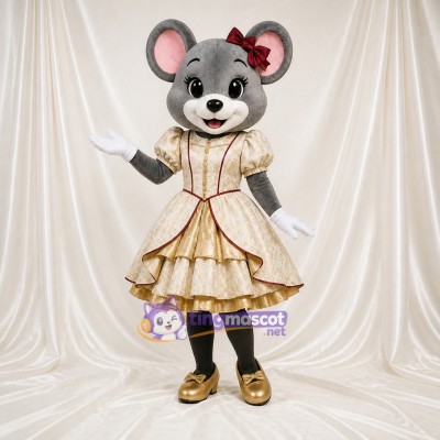 Mouse Princess Mascot Costume Full Body for Adults School Events