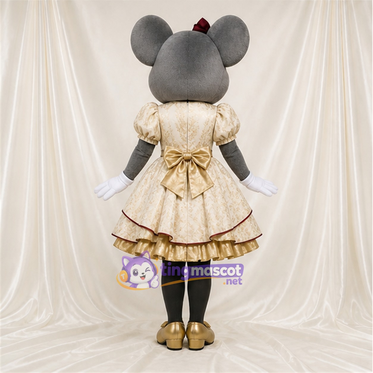 Mouse Princess Mascot Costume Full Body for Adults School Events Mouse Princess Mascot Costume Full Body for Adults School Events