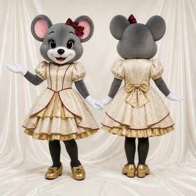 Mouse Princess Mascot Costume Full Body for Adults School Events