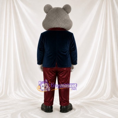 Mouse Gentleman Mascot Costume Full Body for Adults School Events