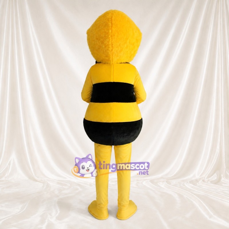 Yellow and Black Bee Mascot Costume Full Body for Adults School Events