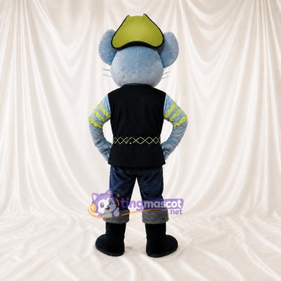 Mouse Pirate Mascot Costume Full Body for Adults School Events