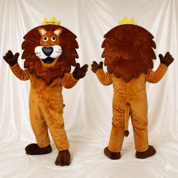 Lion Couronné Costume de mascotte intégral pour adultes Événements de scène