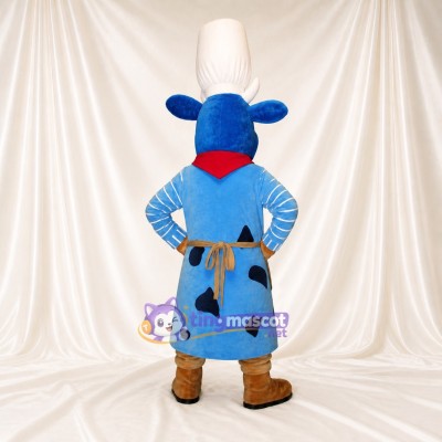Chef Vache Costume de mascotte intégral pour adultes Événements scolaires