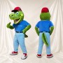 Crocodile Athlete Mascot Costume Full Body for Adults Sports Events