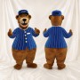 Bear Bellhop Mascot Costume Full Body for Adults School Events