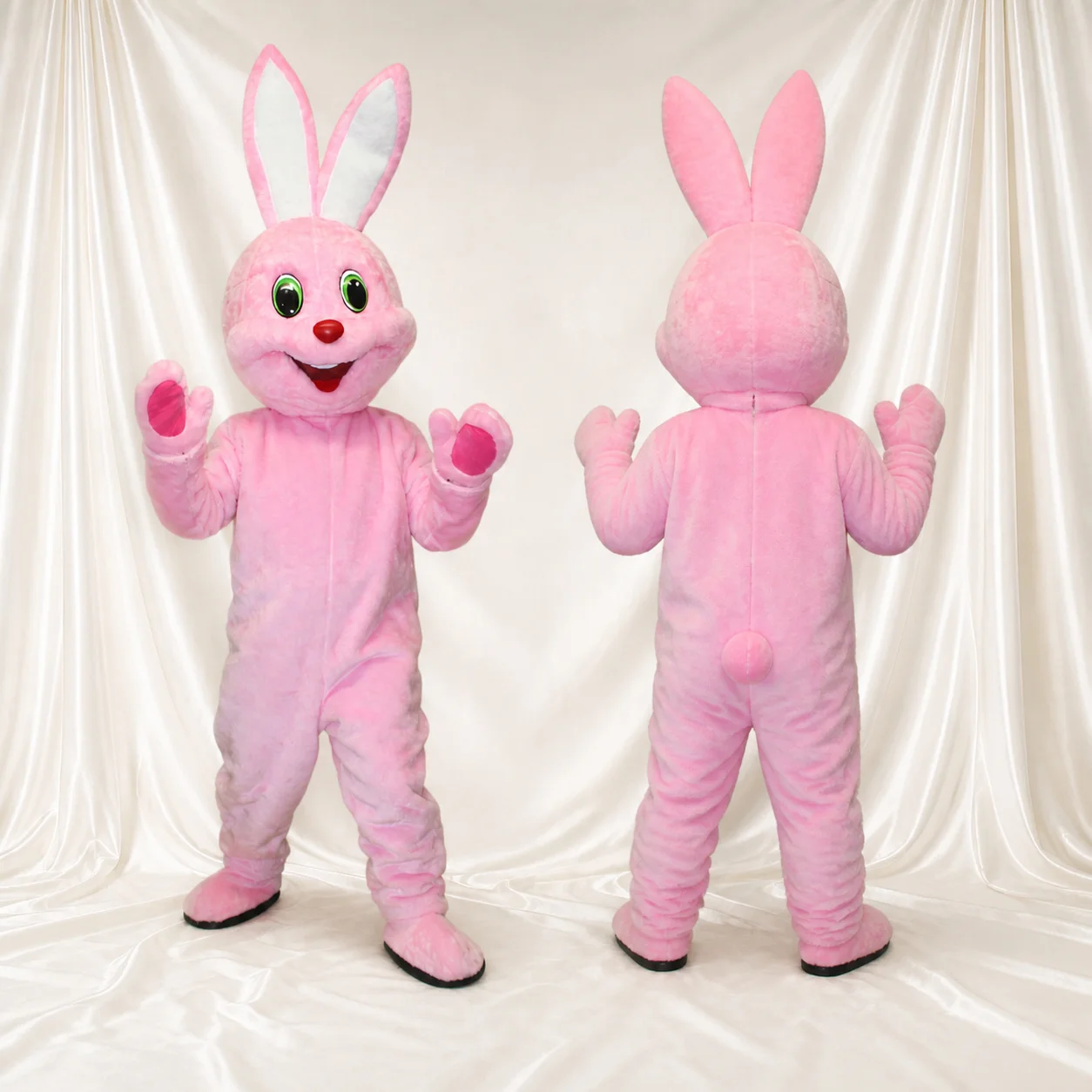Pink Rabbit Hood Pink Rabbit Mascot Costume for Schools | Tingmascot