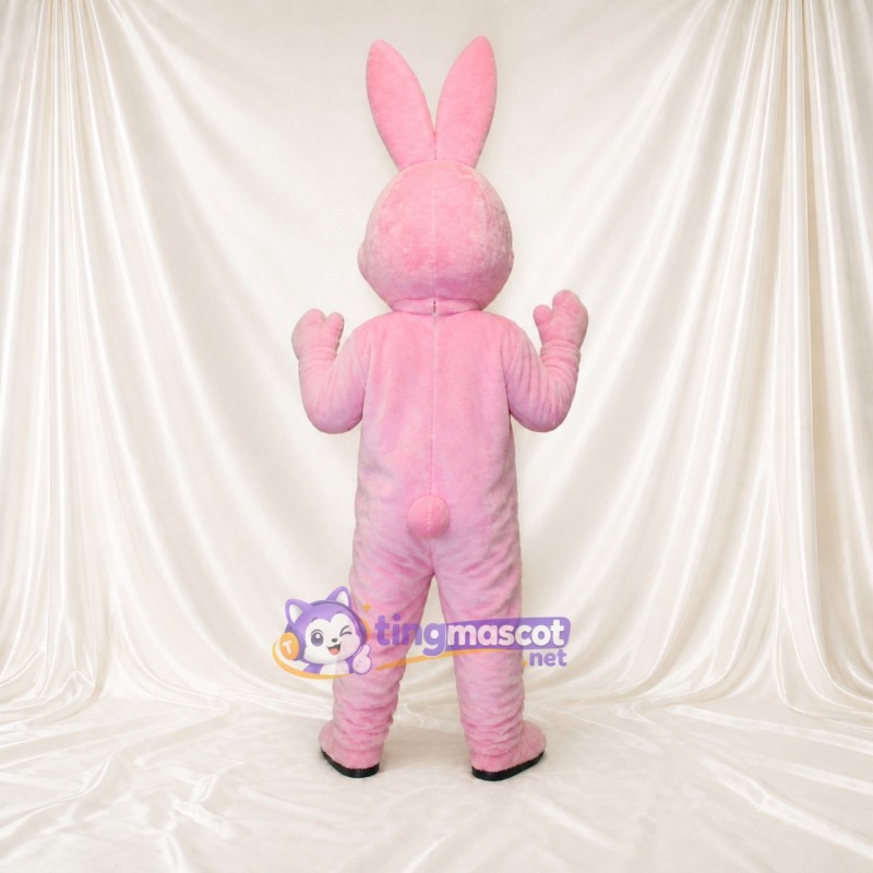 Pink Palette Rabbit Mascot Costume Full Body for Adults School Events
