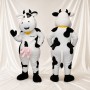 Black Cartoon Facial Cow Mascot Costume Full Body for Adults School Events