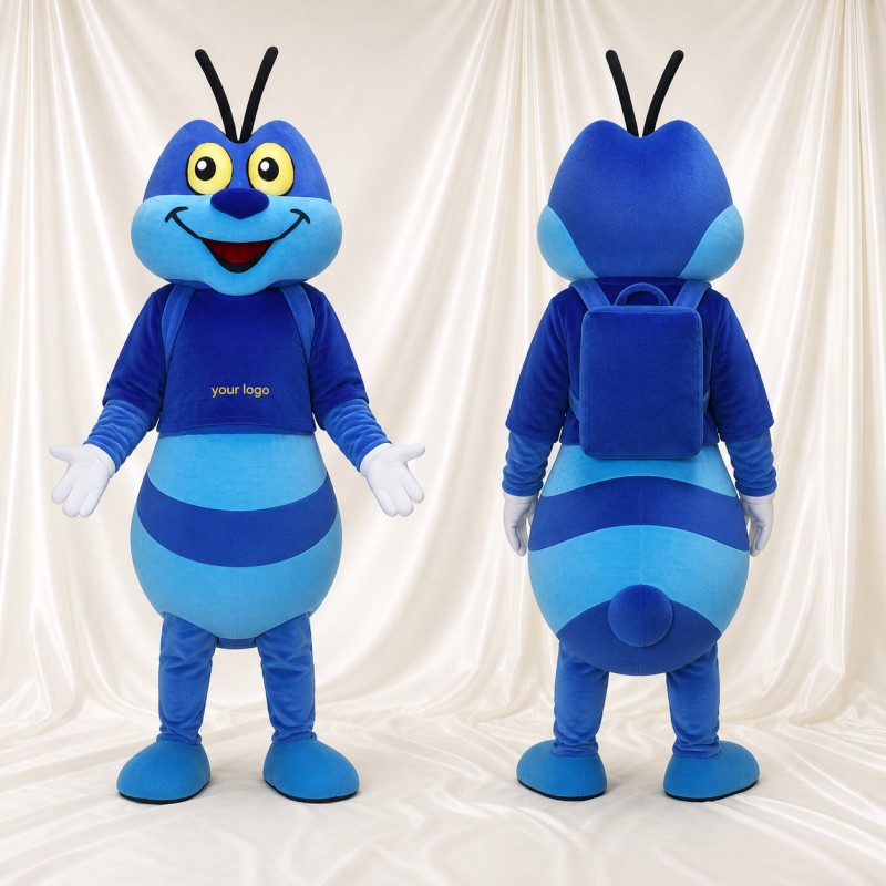 Blue Ant Mascot Costume Full Body for Adults School Events