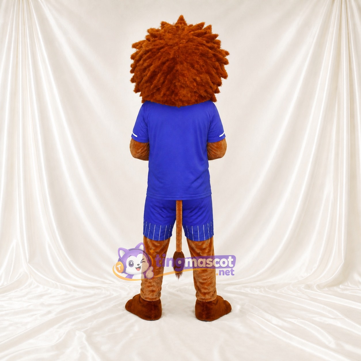 Brown Lion Athlete Mascot Costume Full Body for Adults Sports Events Brown Lion Athlete Mascot Costume Full Body for Adults Sports Events