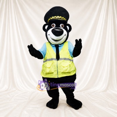 Police Bear Mascot Costume Full Body for Adults Promotions