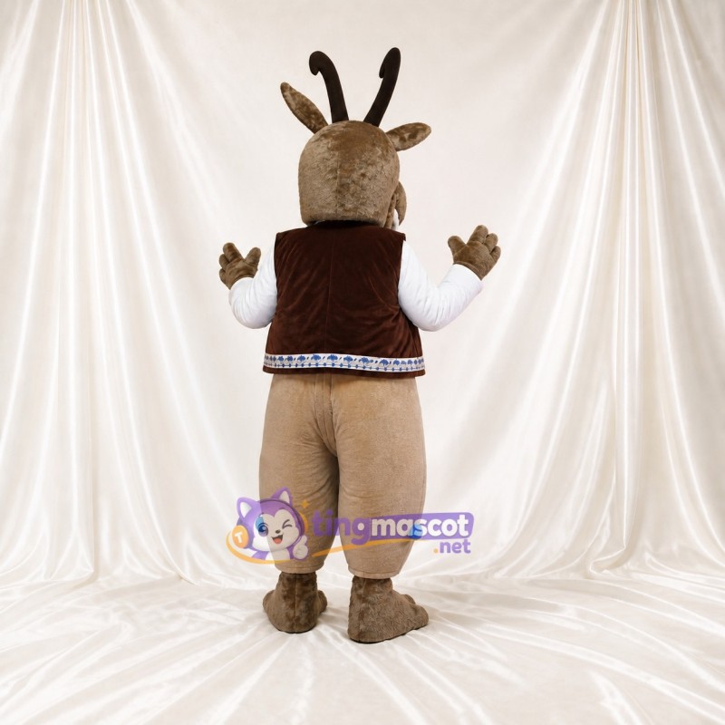 Deer Character Mascot Costume Full Body for Adults School Events