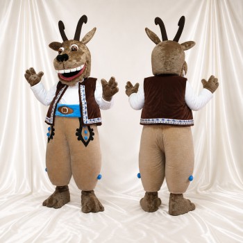 Deer Character Mascot Costume Full Body for Adults School Events