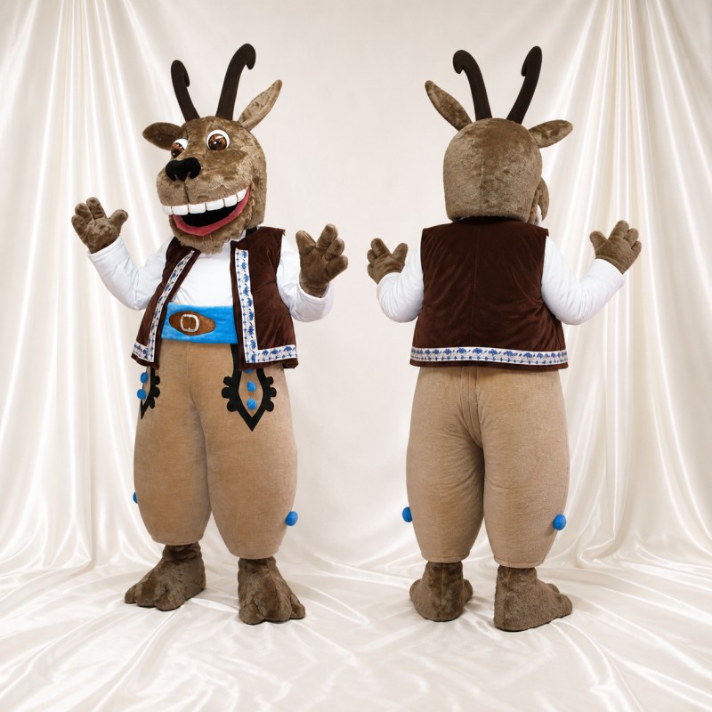 Deer Character Mascot Costume Full Body for Adults School Events