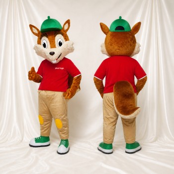 Squirrel Mascot Costume Full Body for Adults Sports Events