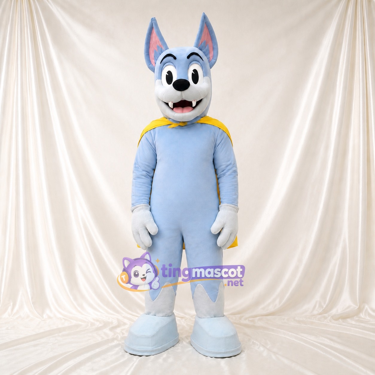 Costume de mascotte chien super-héros intégral pour adultes – événements scolaires Costume de mascotte chien super-héros intégral pour adultes – événements scolaires