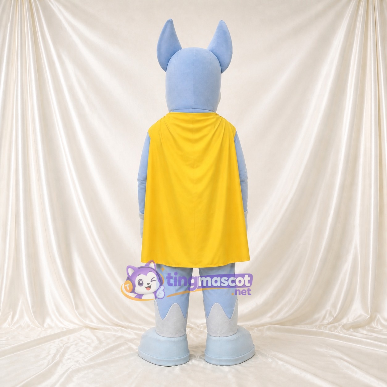 Costume de mascotte chien super-héros intégral pour adultes – événements scolaires Costume de mascotte chien super-héros intégral pour adultes – événements scolaires