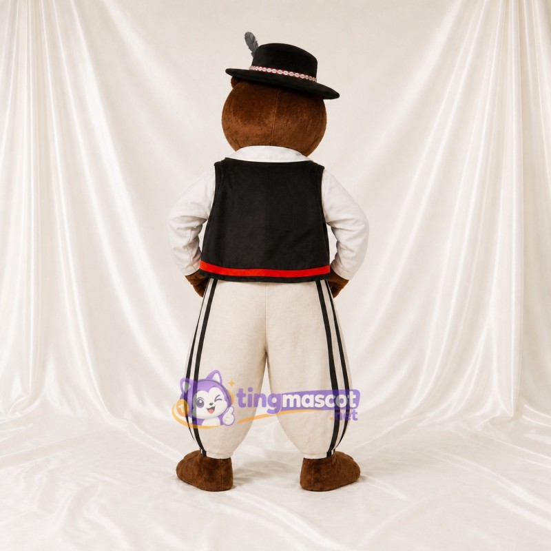 Costume de mascotte marmotte traditionnelle intégral pour adultes – promotions