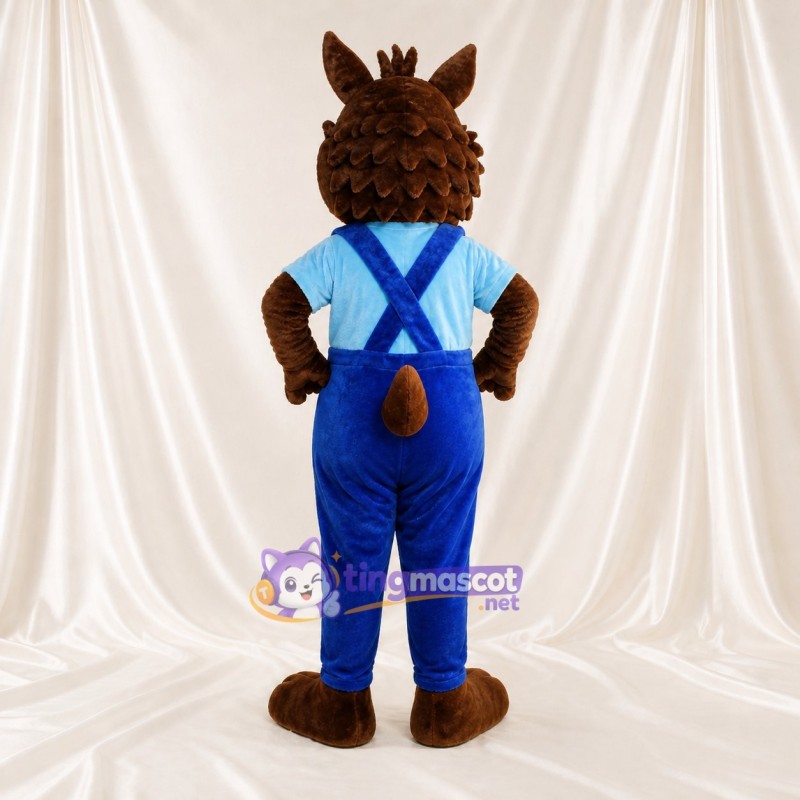 Worker Squirrel Mascot Costume Full Body for Adults Promotions