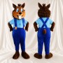 Worker Squirrel Mascot Costume Full Body for Adults Promotions