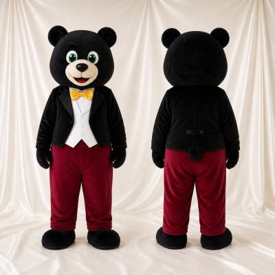 Formal Bear Mascot Costume Full Body for Adults Promotions