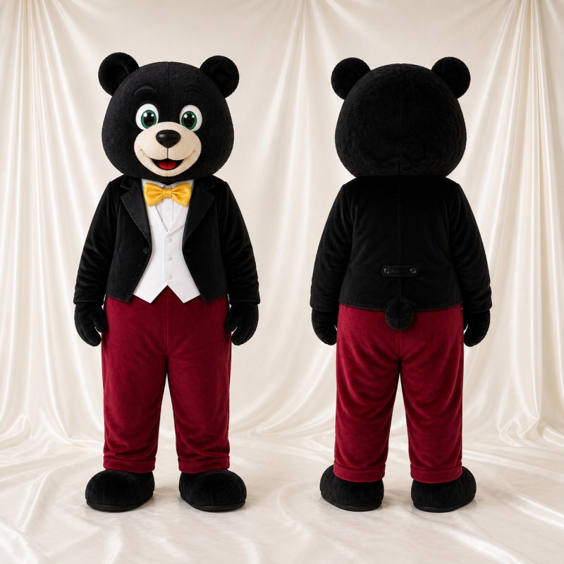 Formal Bear Mascot Costume Full Body for Adults Promotions