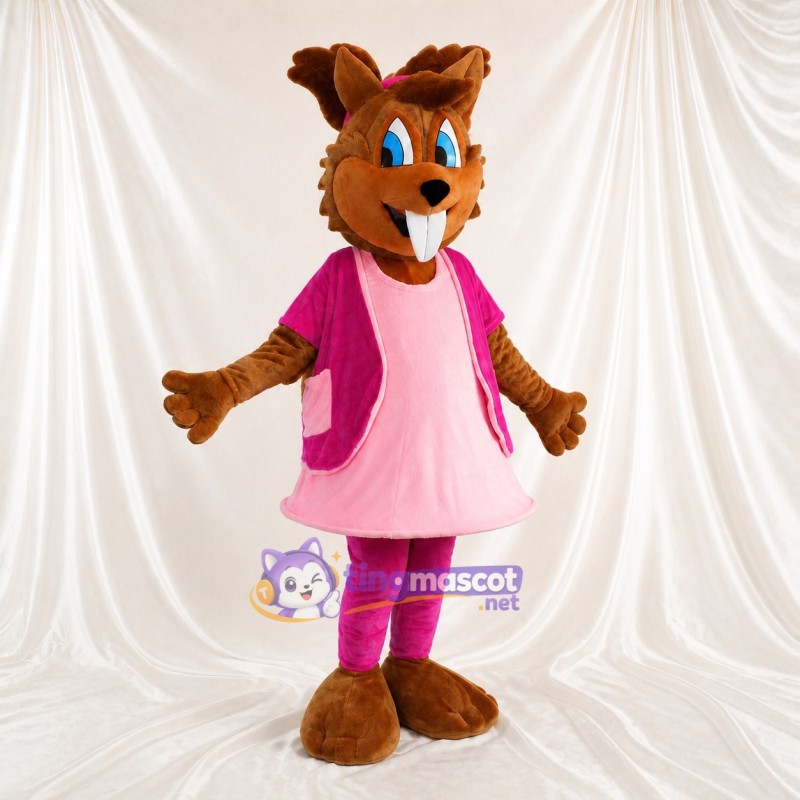 Squirrel Girl Mascot Costume Full Body for Adults School Events