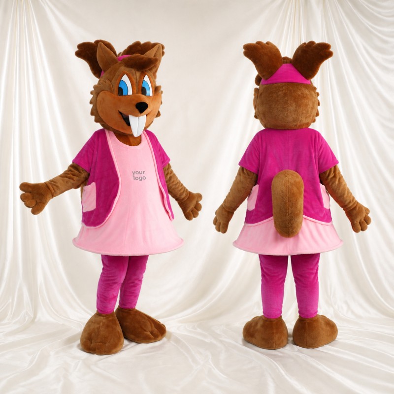 Squirrel Girl Mascot Costume Full Body for Adults School Events
