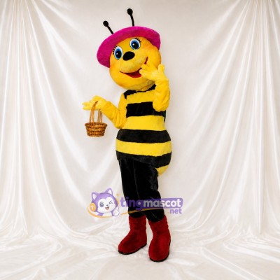 Bee Vendor Mascot Costume Full Body for Adults Promotions