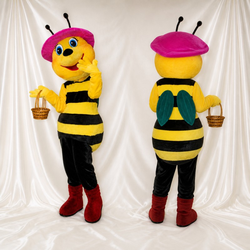 Bee Vendor Mascot Costume Full Body for Adults Promotions
