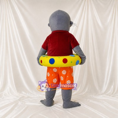 Swimmer Seal Mascot Costume Full Body for Adults Sports Events