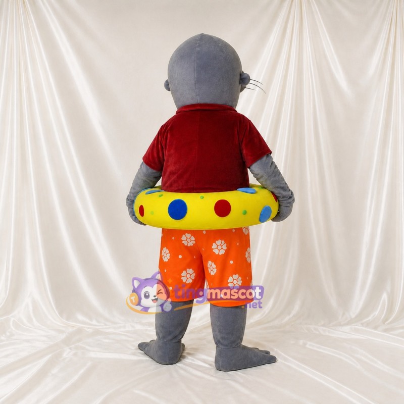 Swimmer Seal Mascot Costume Full Body for Adults Sports Events