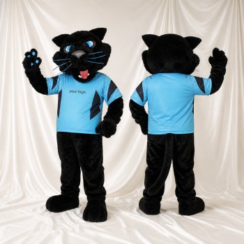 Athlète Panthère en Uniforme d'Équipe Costume de mascotte intégral pour adultes Événements sportifs