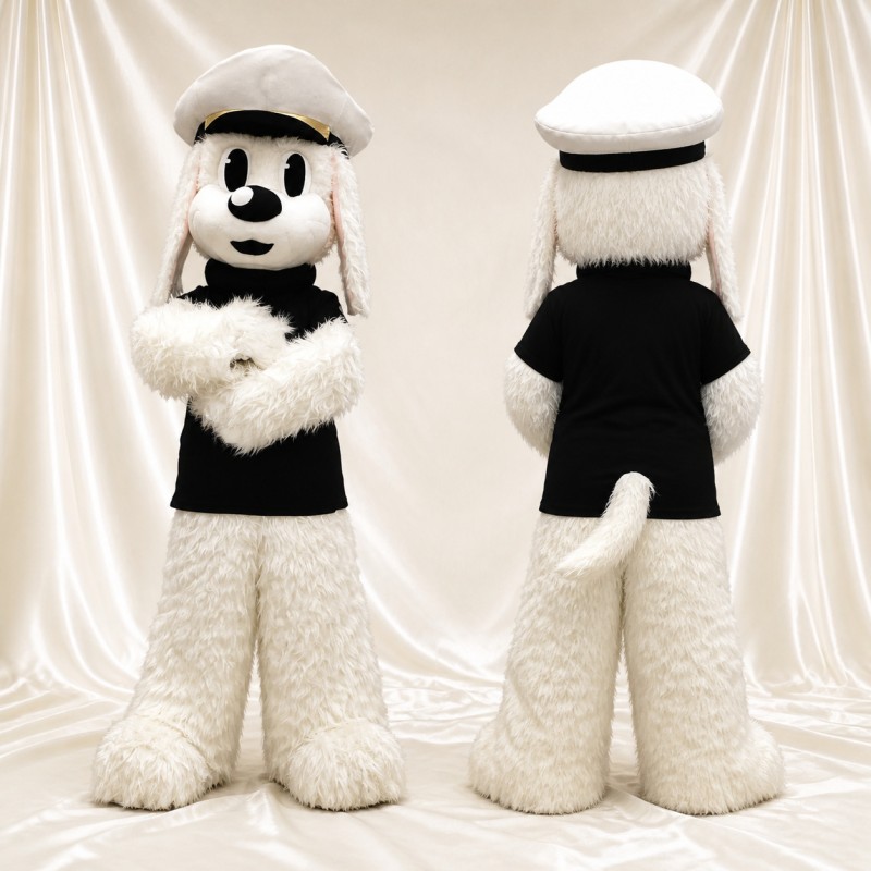 Sailor Dog Mascot Costume Full Body for Adults School Events