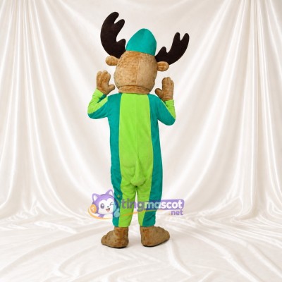 Moose Worker Mascot Costume Full Body for Adults Promotions