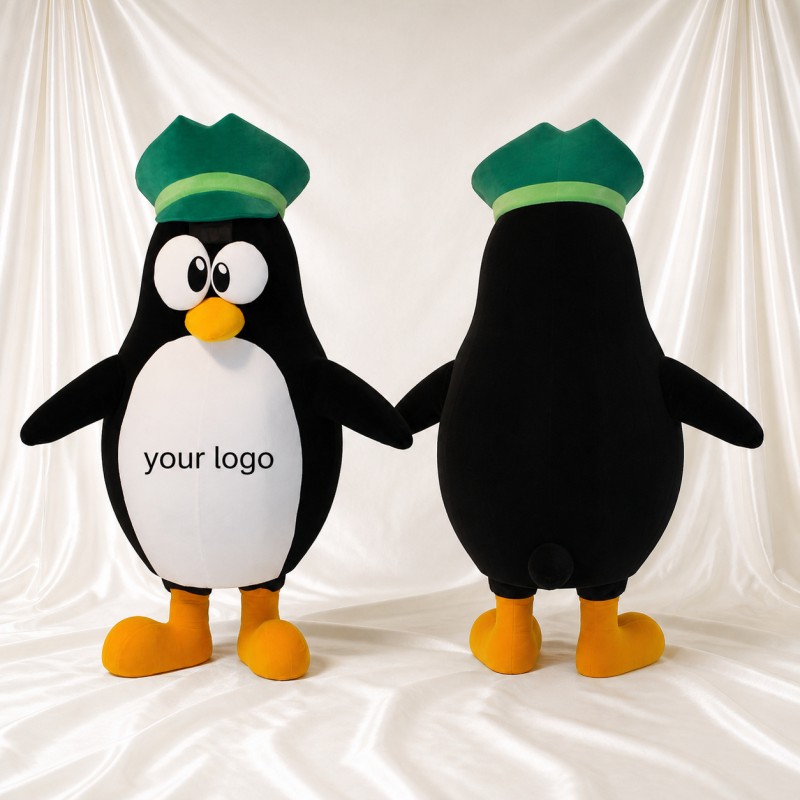 Bau Pinguin Maskottchenkostüm Ganzkörper für Erwachsene Schulveranstaltungen