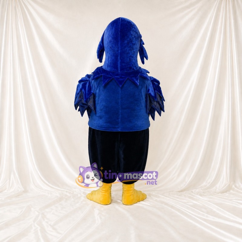 Blue Bird Athlete Mascot Costume Full Body for Adults Sports Events