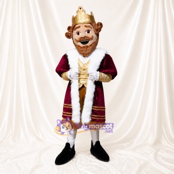 Roi Costume de mascotte intégral pour adultes Événements scolaires