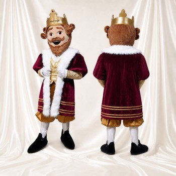 Roi Costume de mascotte intégral pour adultes Événements scolaires