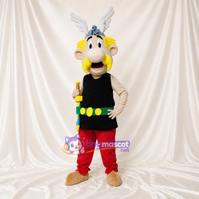 Viking Boy Mascot Costume Full Body for Adults School Events