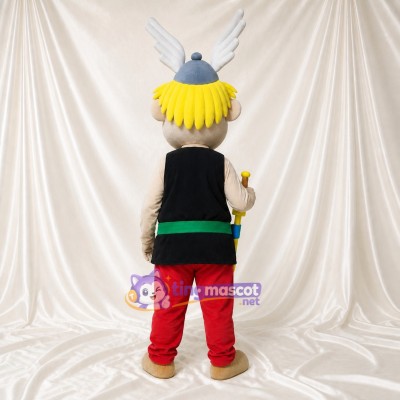 Viking Boy Mascot Costume Full Body for Adults School Events