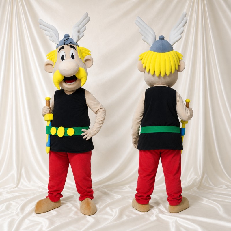 Viking Boy Mascot Costume Full Body for Adults School Events