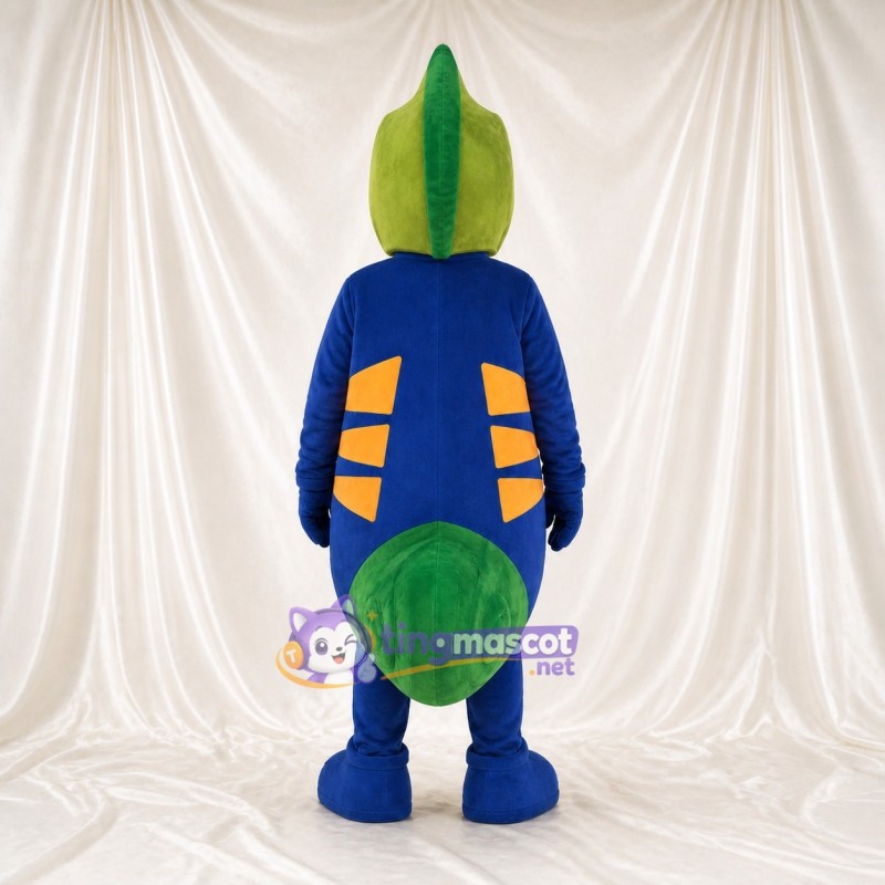 Green Construction Dinosaur Mascot Costume Full Body for Adults School Events