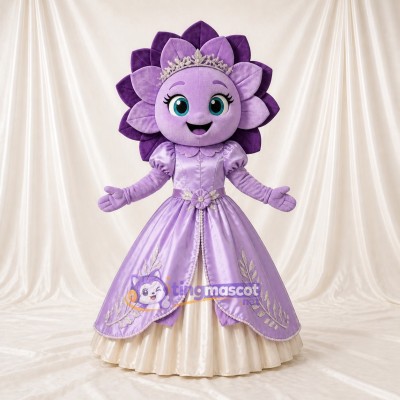Flower Princess Mascot Costume Full Body for Adults School Events