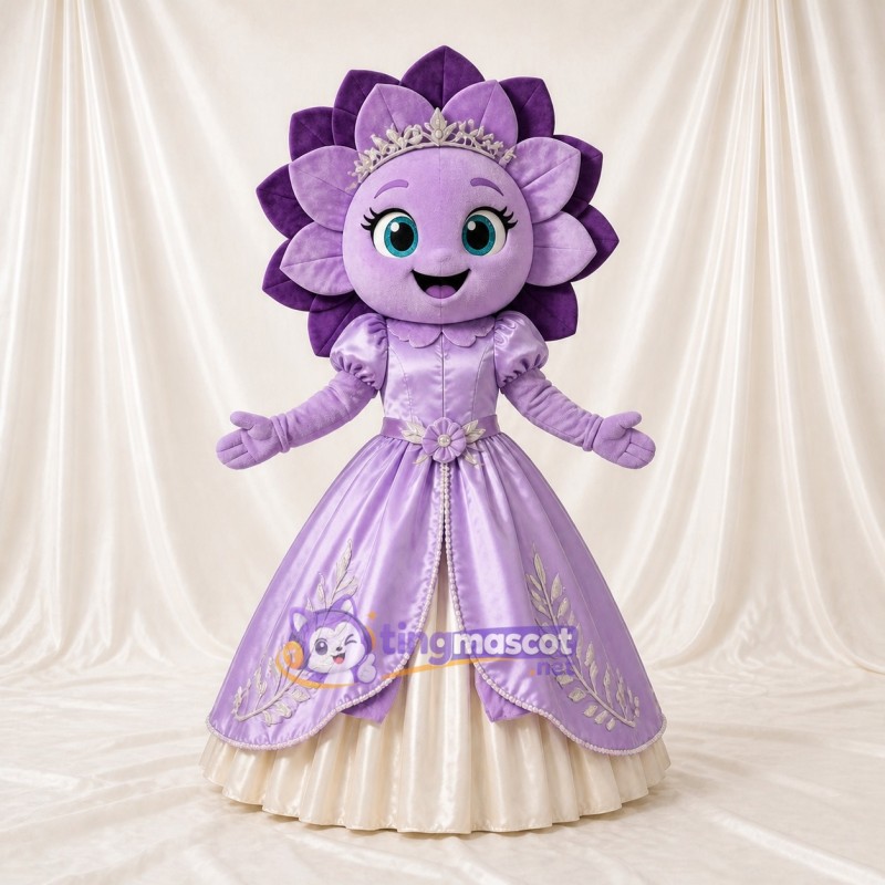 Flower Princess Mascot Costume Full Body for Adults School Events