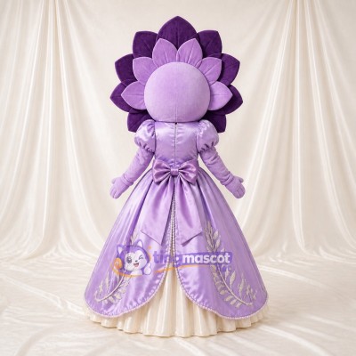 Flower Princess Mascot Costume Full Body for Adults School Events