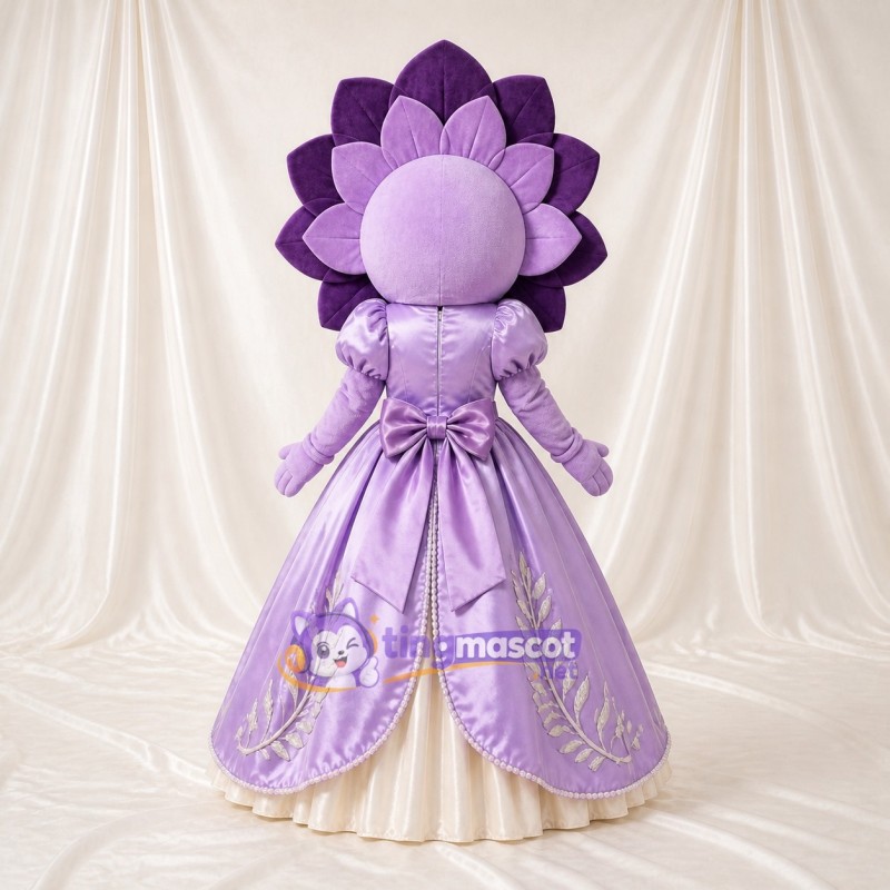 Flower Princess Mascot Costume Full Body for Adults School Events