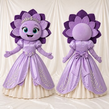 Princesse Fleur Costume de mascotte intégral pour adultes Événements scolaires