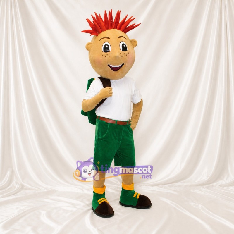 Athlete Boy Mascot Costume Full Body for Adults Sports Events